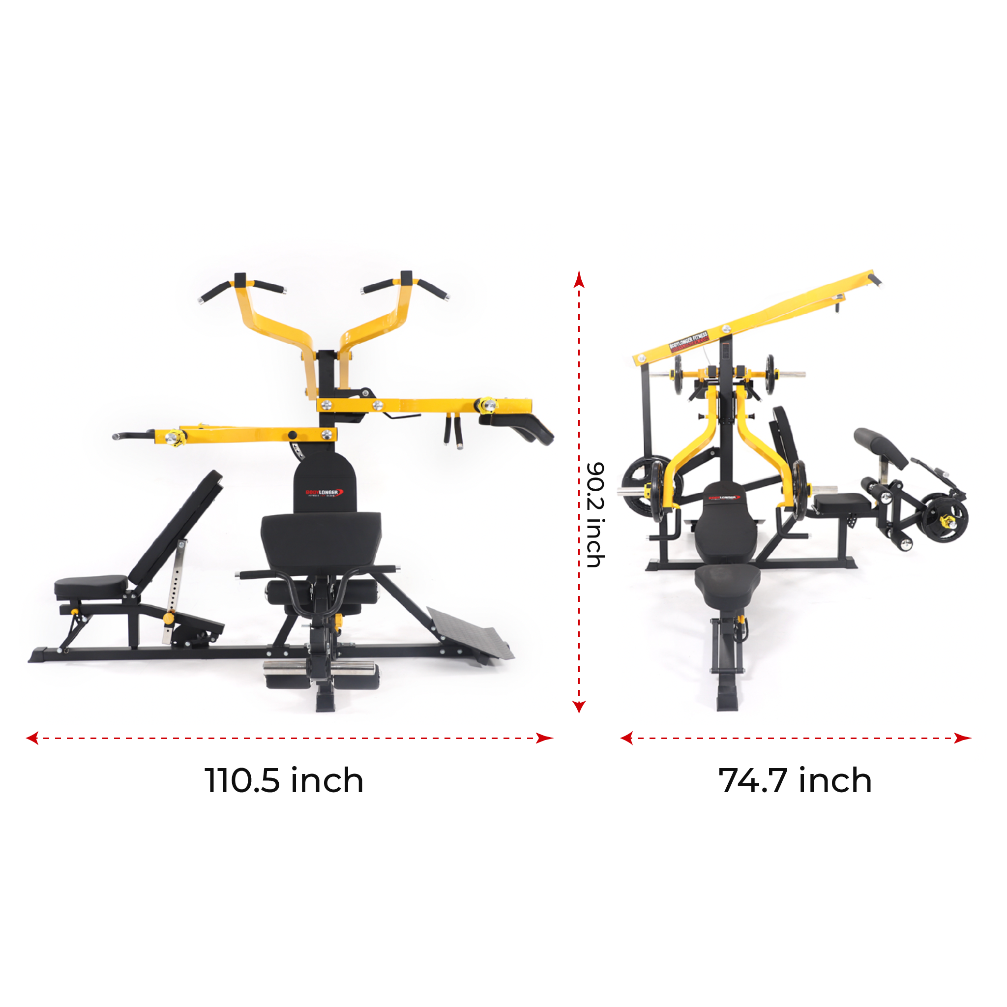 Light-commercial Equipment Three Person Function Trainer AL-167