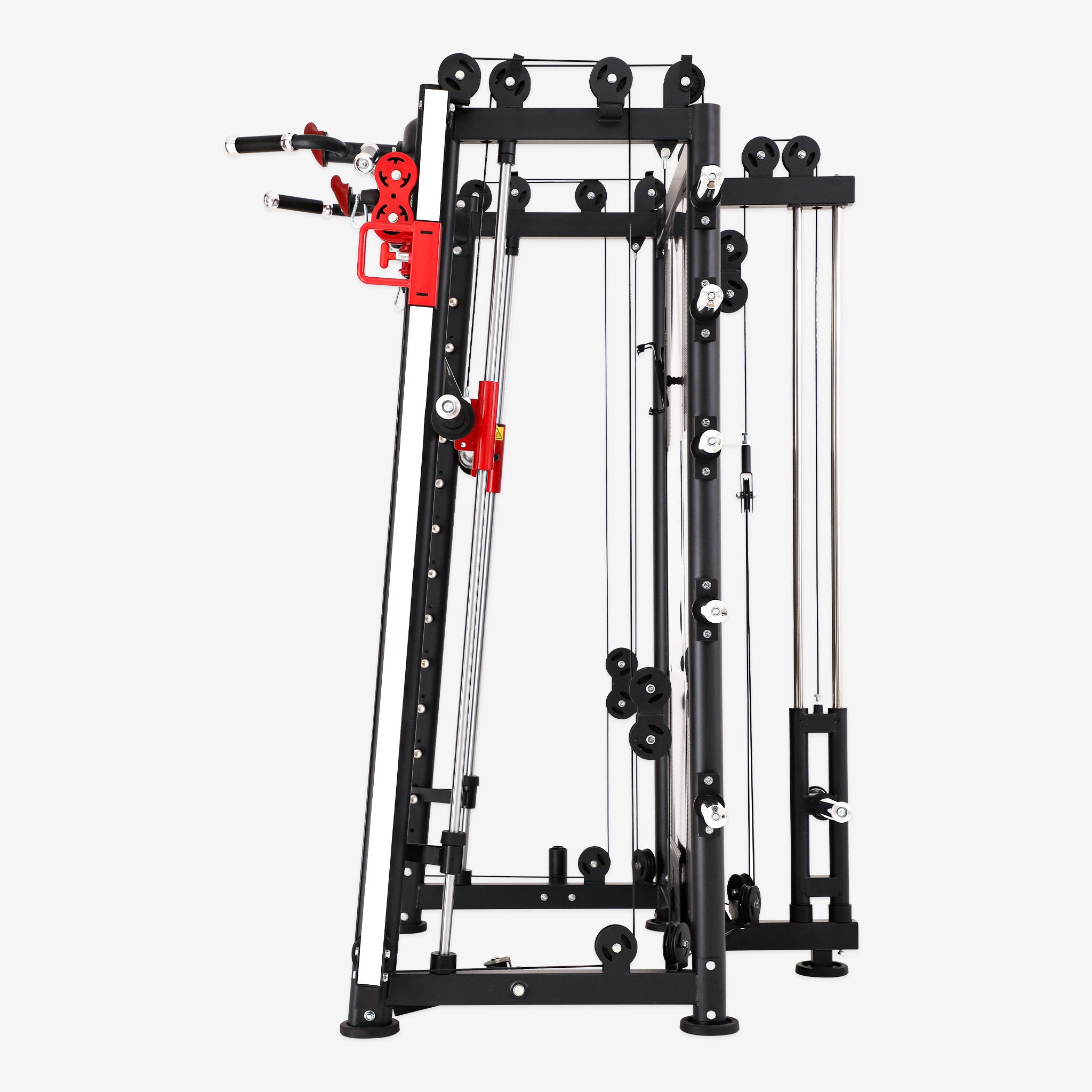 Altas Strength Multi-Function Smith Machine Black And Red 2000LBs Workout Light Commercial Fitness Equipment AL-3000Y
