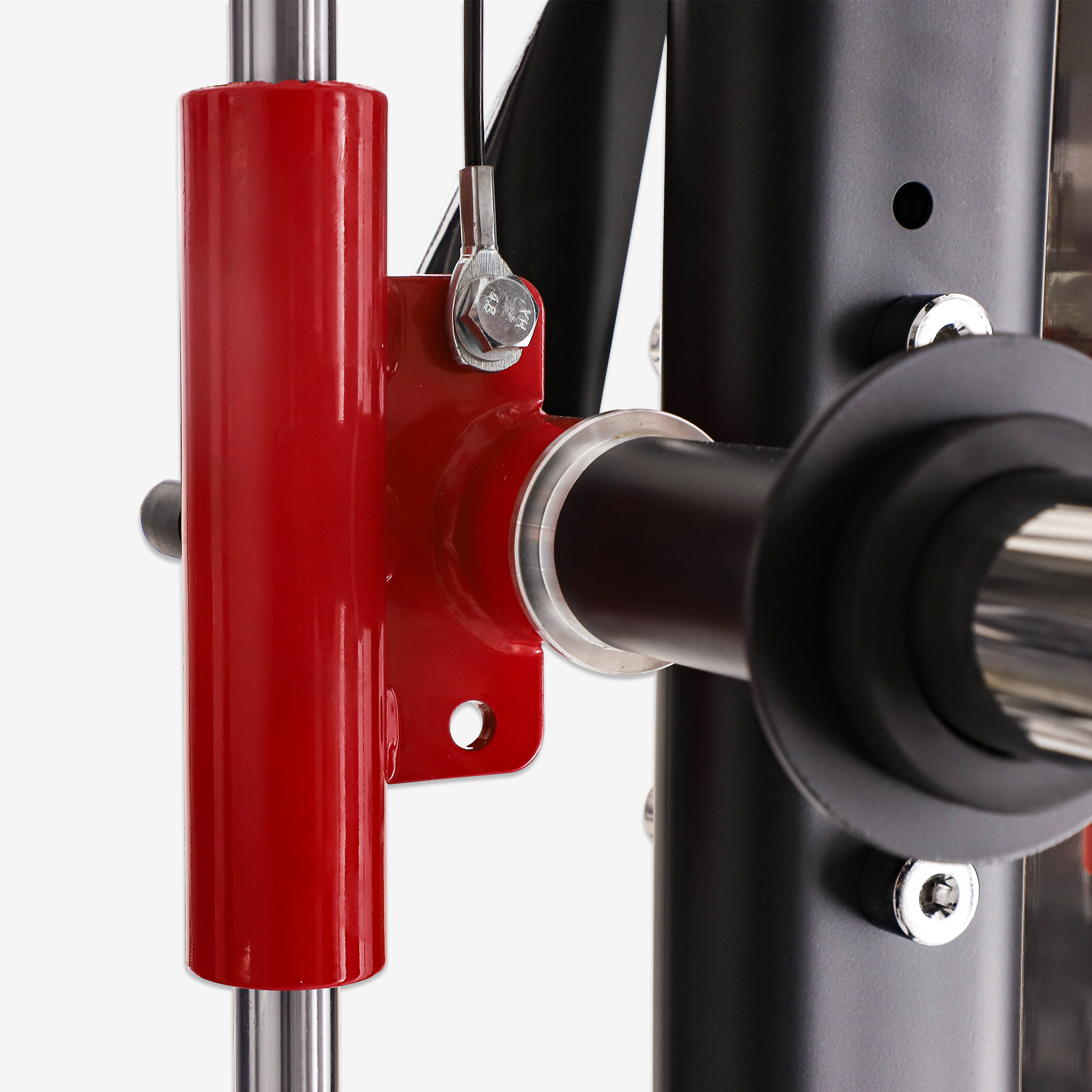 Altas Strength Multi-Function Smith Machine Black And Red 2000LBs Workout Light Commercial Fitness Equipment AL-3000Y