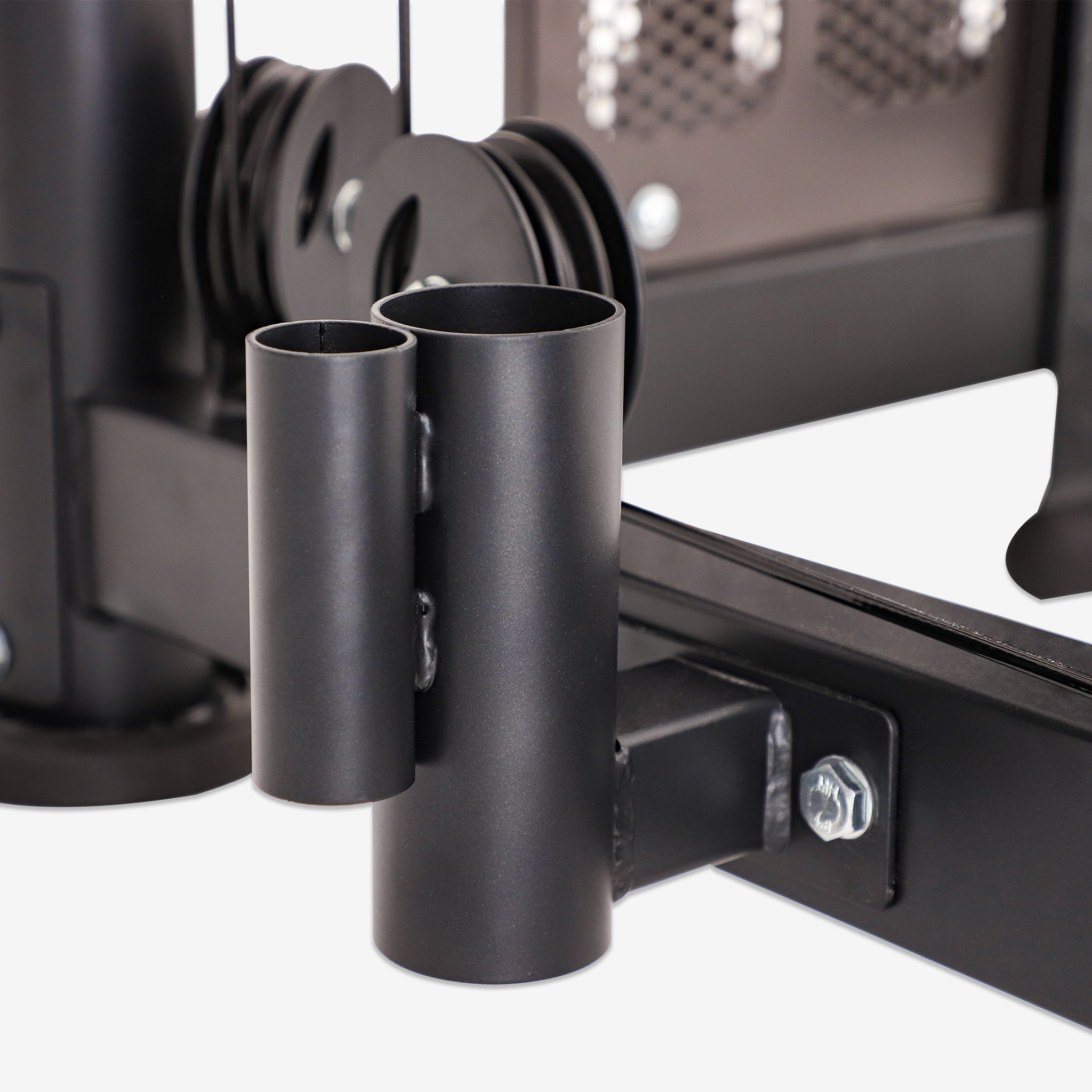 Altas Strength Multi-Function Smith Machine Black And Red 2000LBs Workout Light Commercial Fitness Equipment AL-3000Y