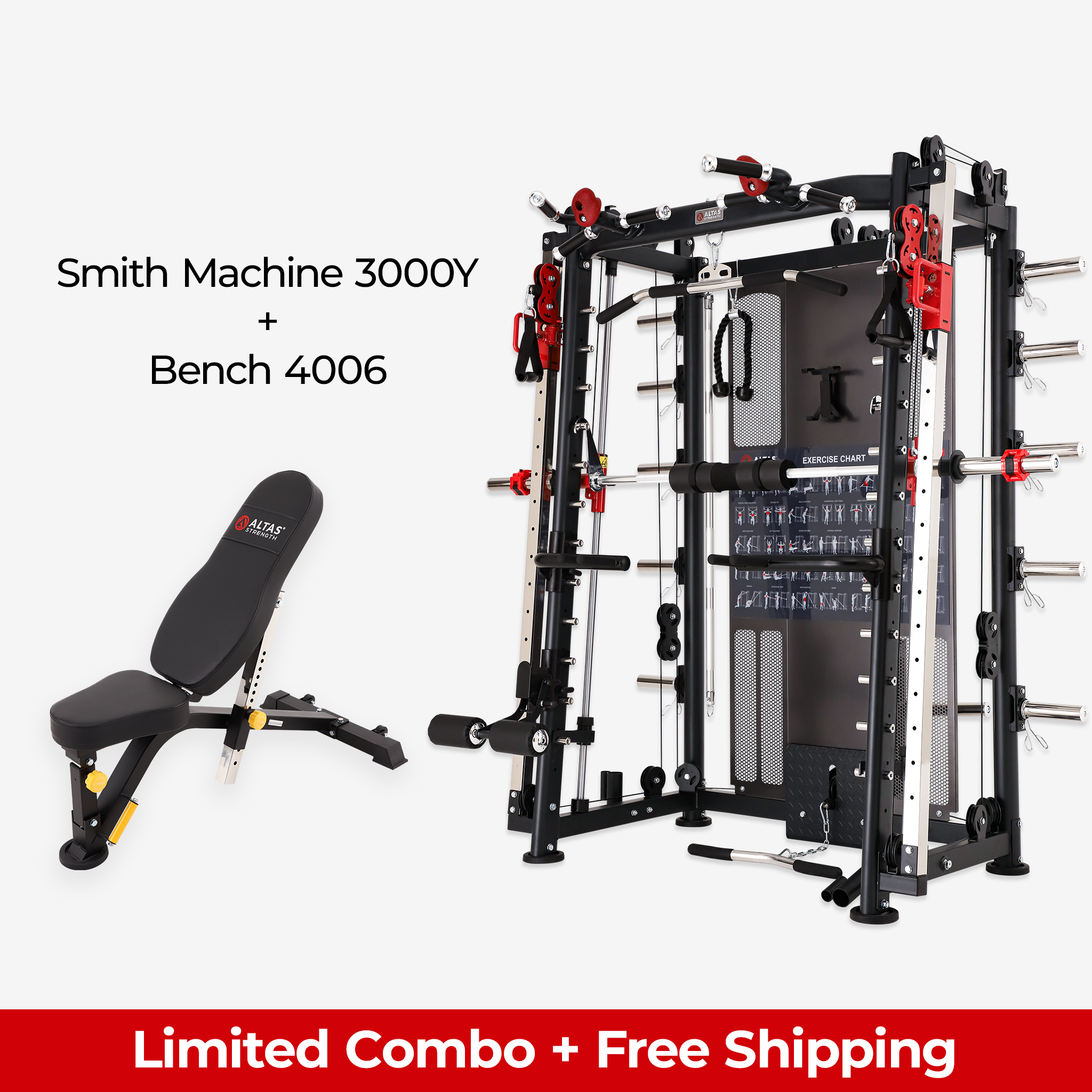 Limited Combo - Smith Machine AL-3000Y + Bench 4006