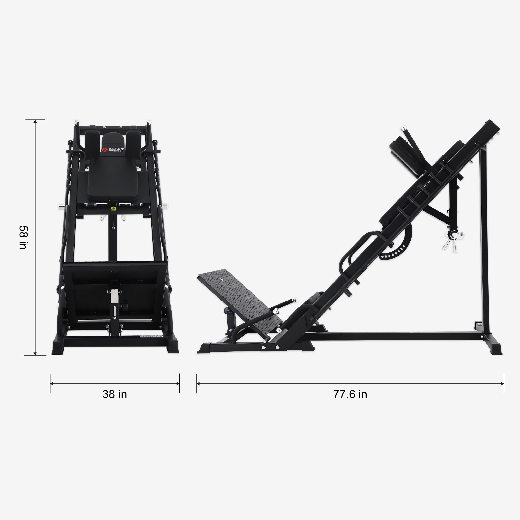 Altas Strength Leg Press Hack Squat Machine AL-3009