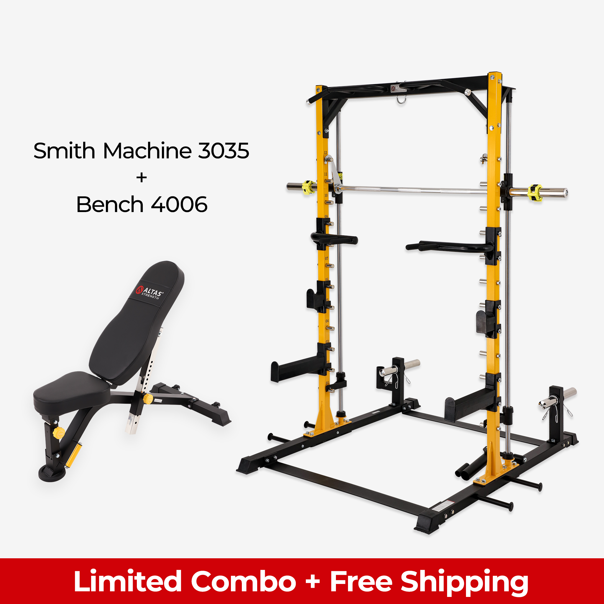 Limited Combo - Smith Machine AL-3035 + Bench 4006