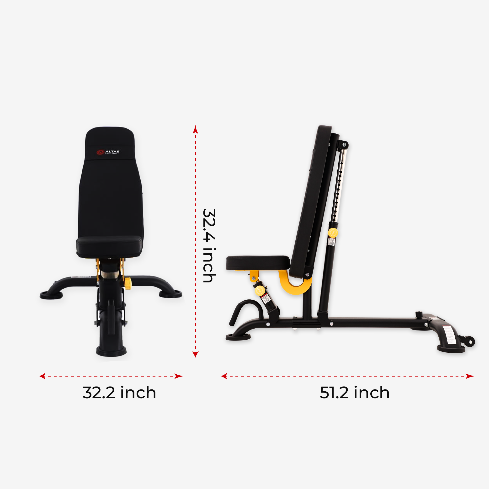 Altas Strength Light-commercial Equipment Multi-functional Bench AL-3039