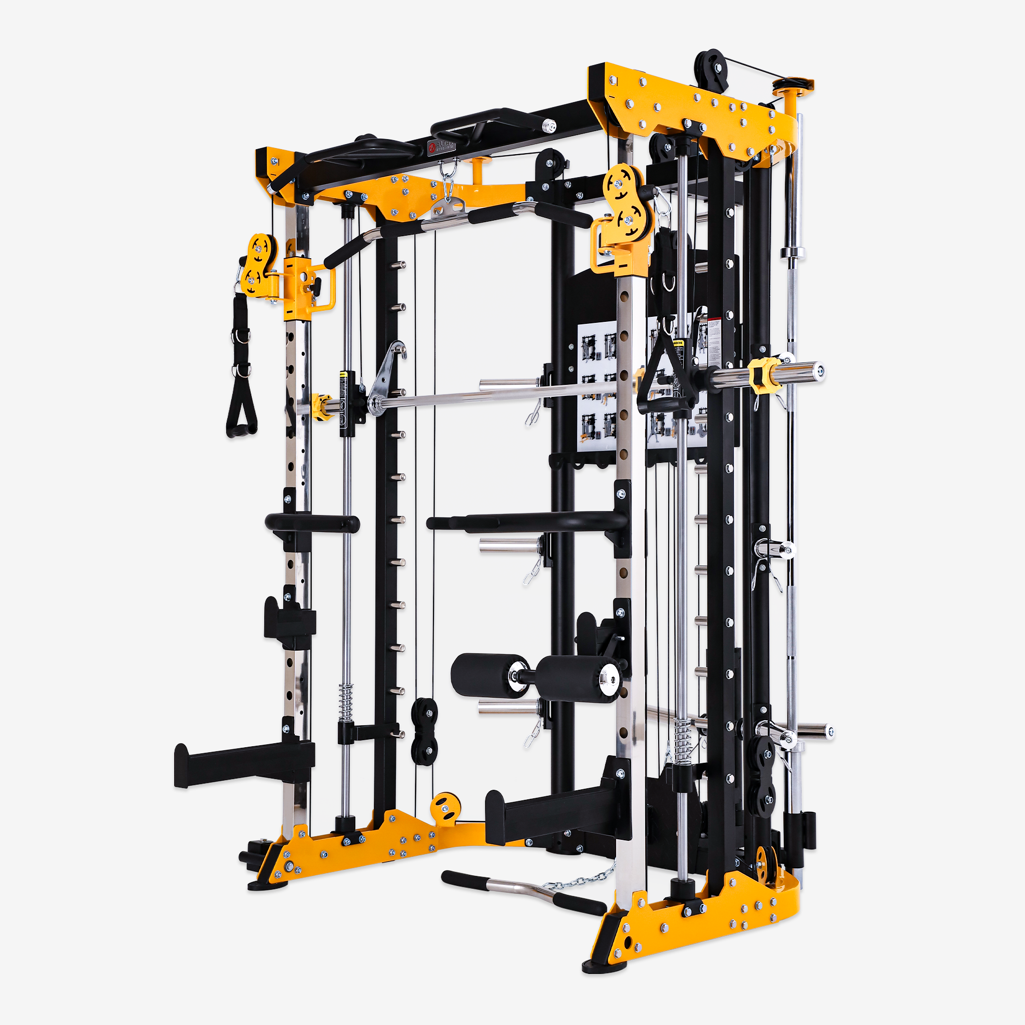 Combo - Smith Machine AL-3059 + Bench AL-4006 + 150lb Weight Plates(Free)