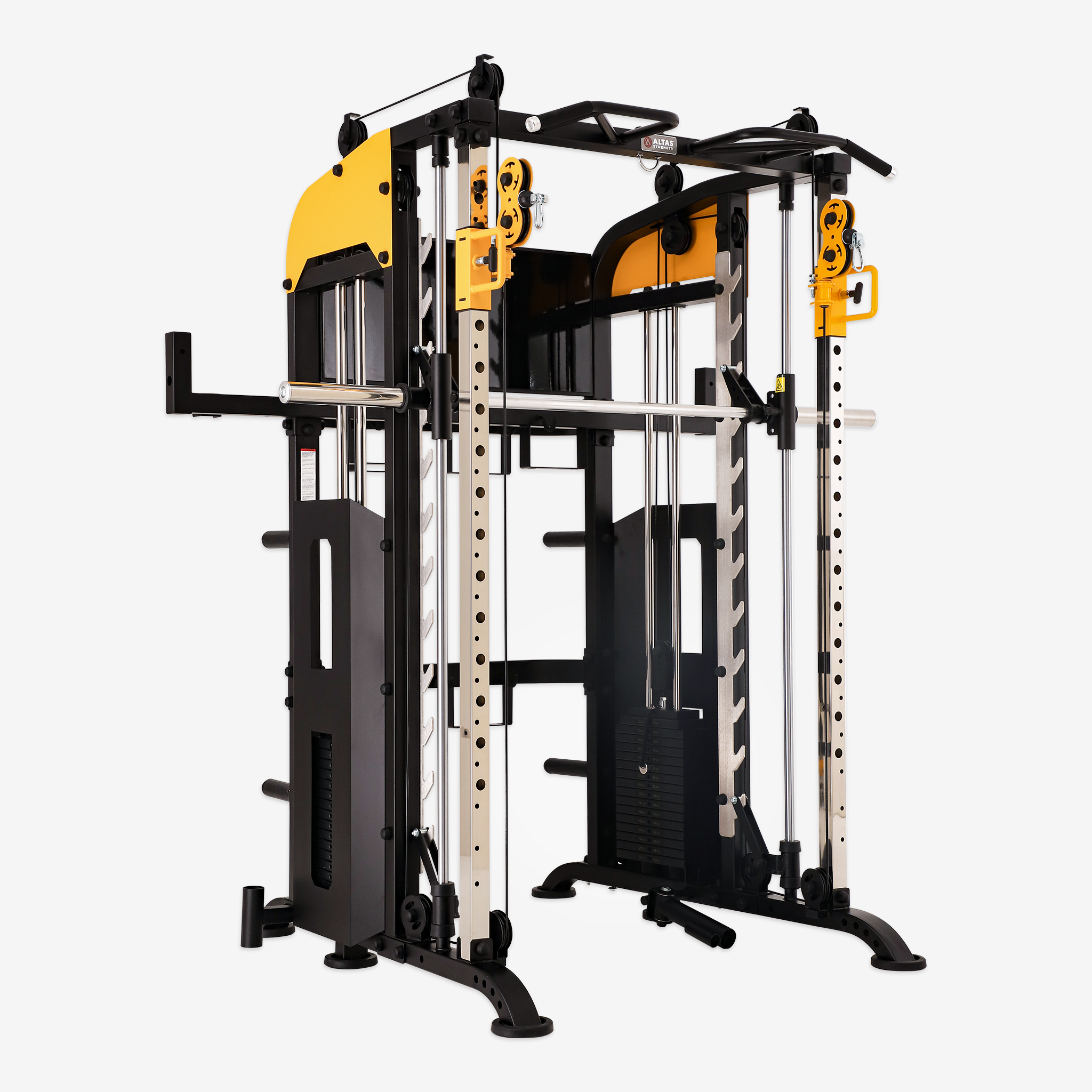Combo - Smith Machine AL-3061B + Bench AL-3018 + Barbell 150lb Weight Plates