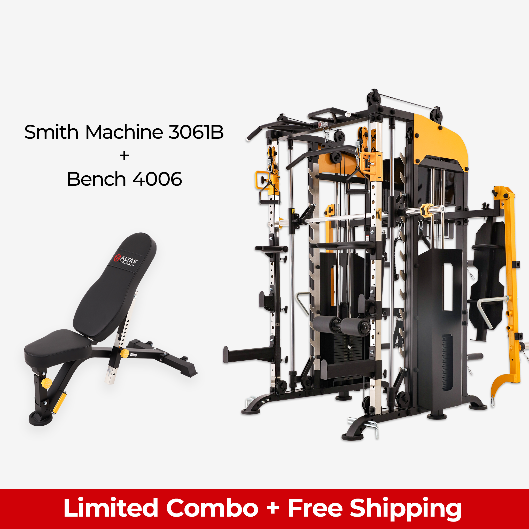 Limited Combo - Smith Machine AL-3061B + Bench 4006(Pre-order)