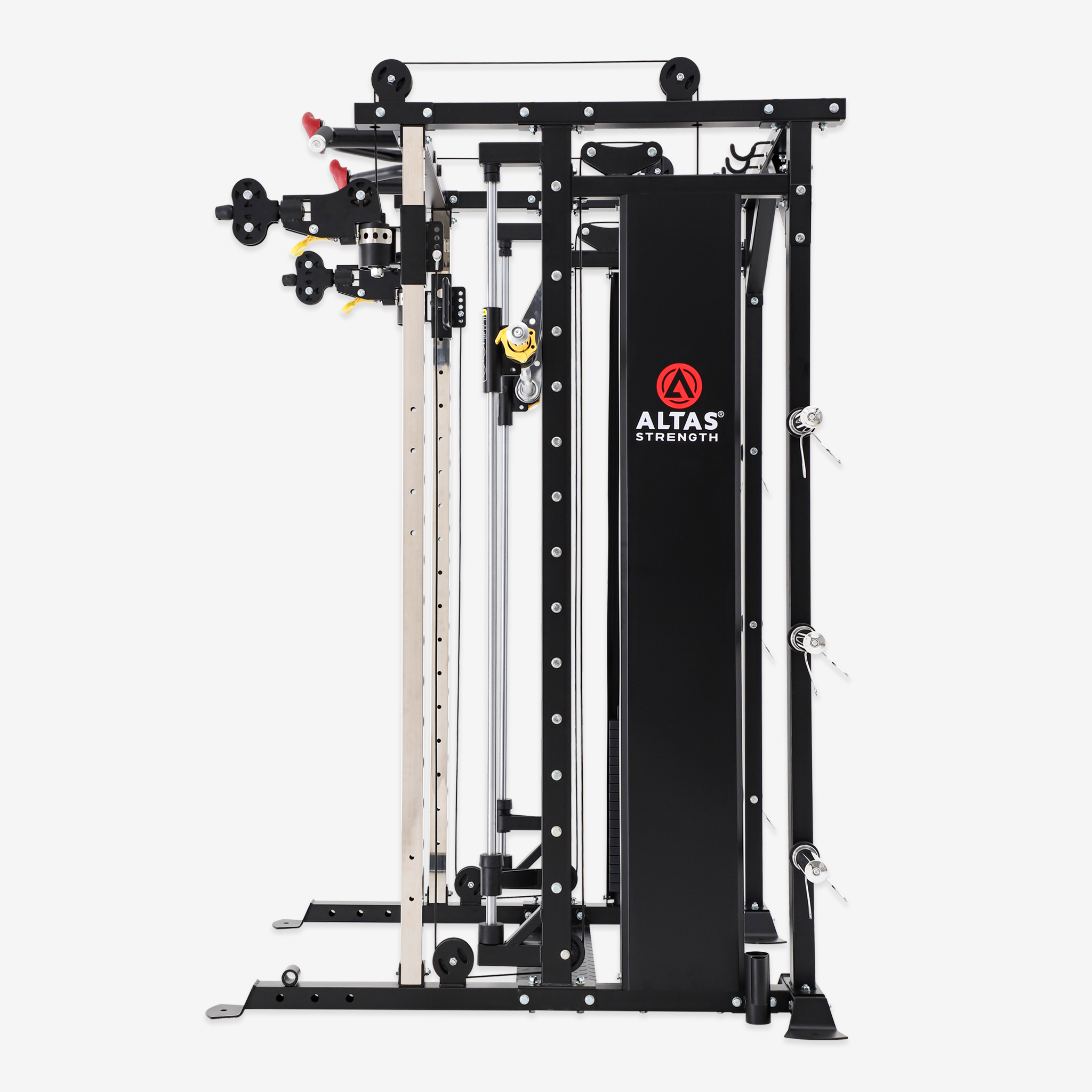 Altas Strength Smith Machine Smith Machine Pin-loaded Weights Stack Strength Trainer Home Gym with Pulley System AL-3087B(Pre-order)
