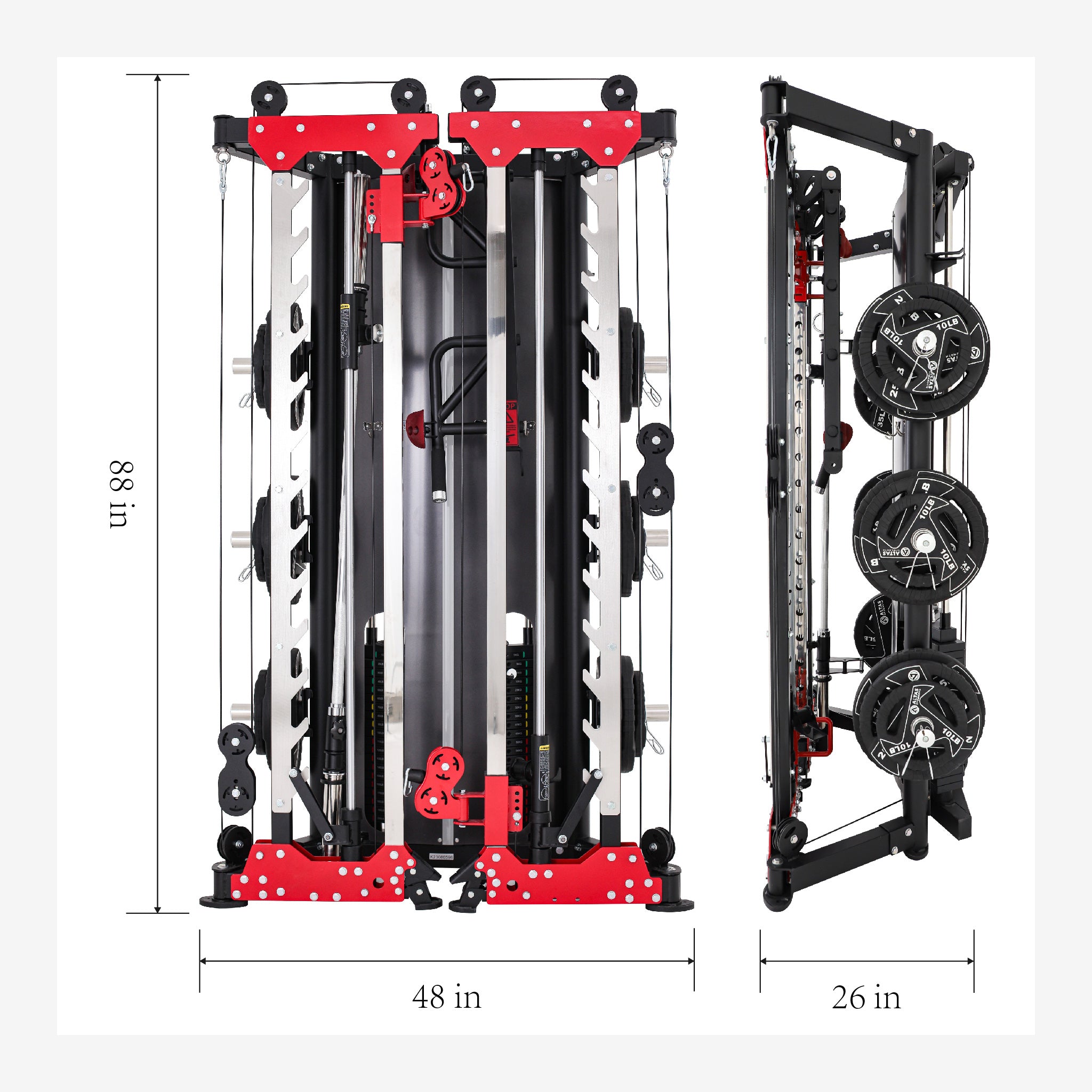 Black Friday Combo - Smith Machine AL-3107 + Bench AL-4026