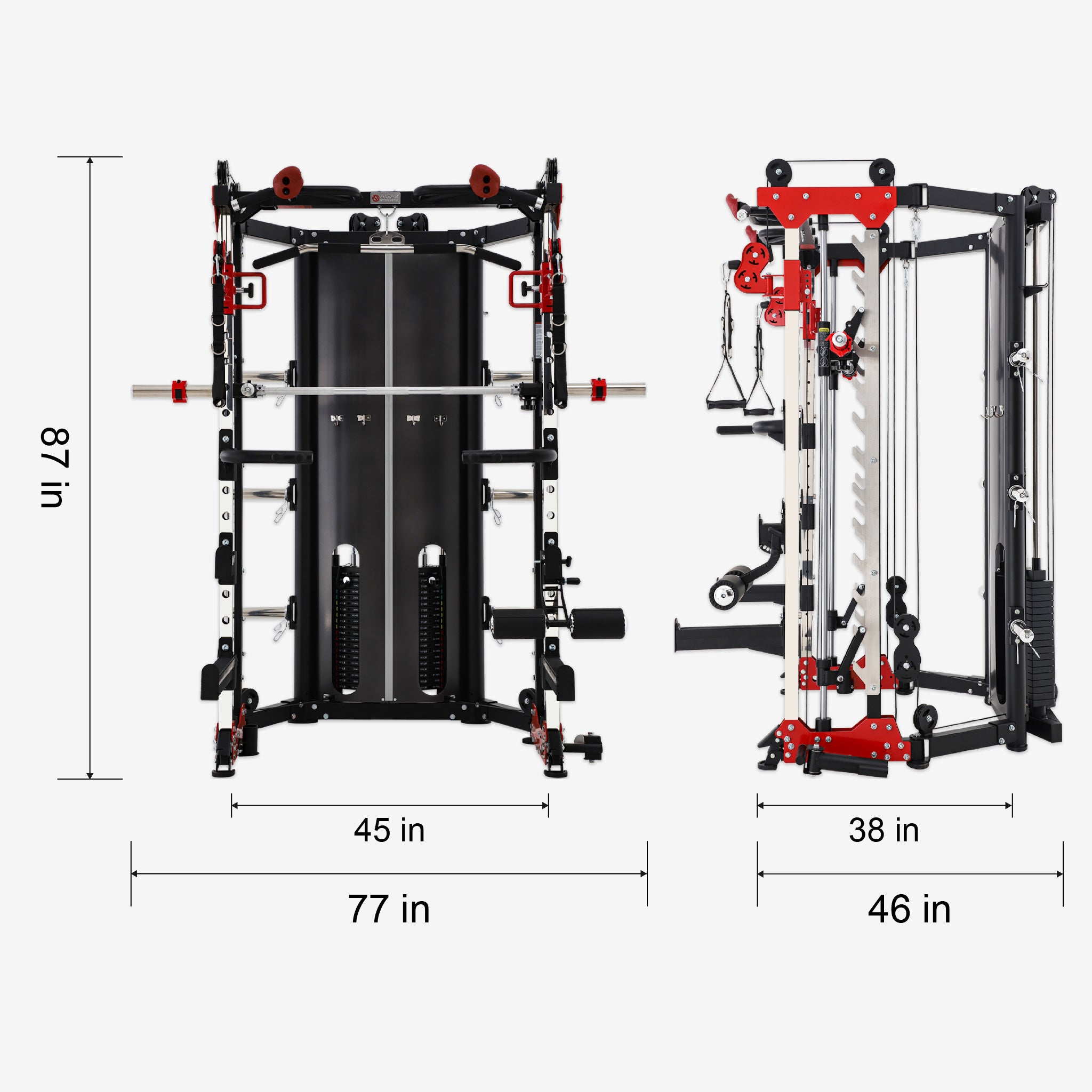 Altas Strength Light-commercial Folding Smith Machine AL-3107