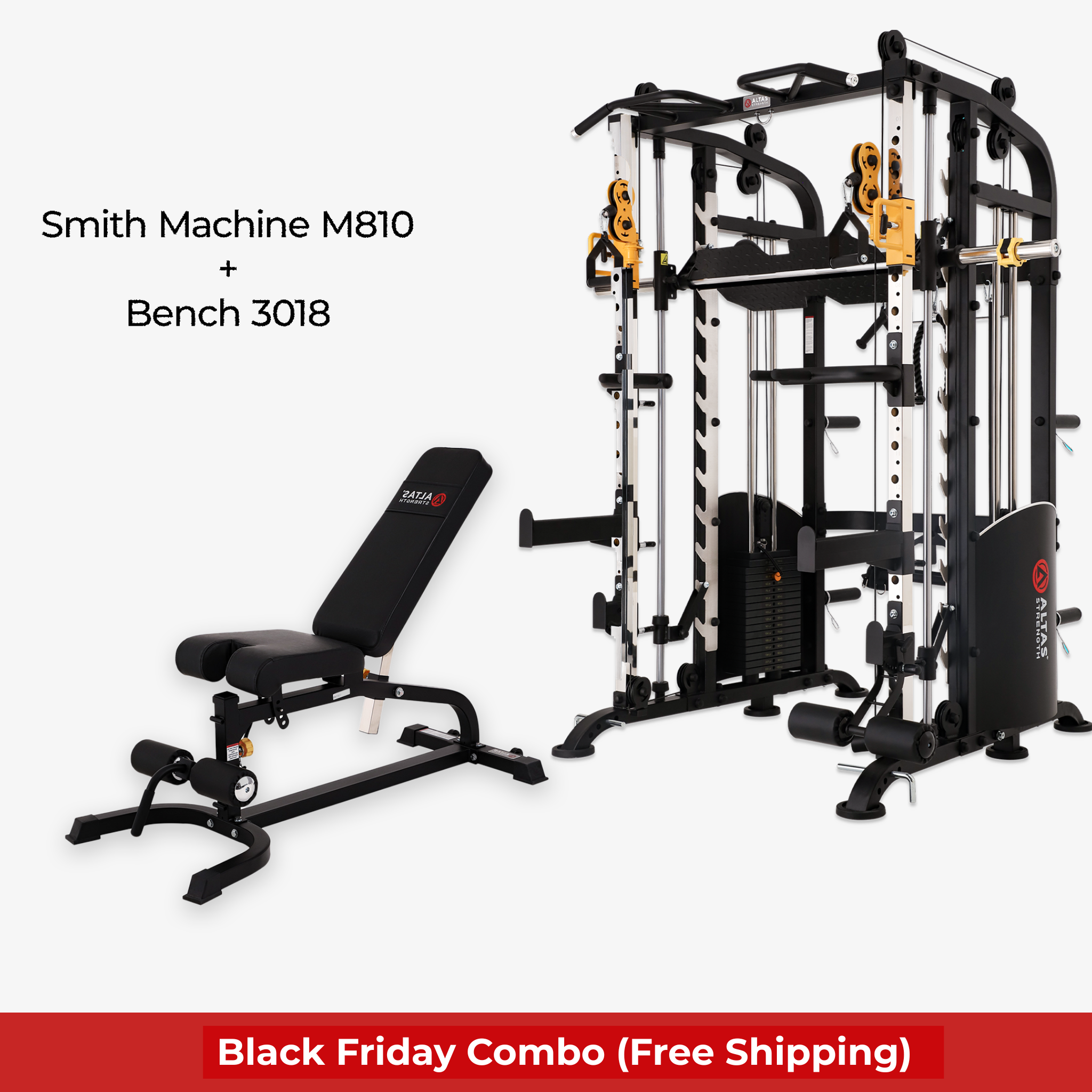 Black Friday Combo - Smith Machine AL-M810 + Bench AL-3018