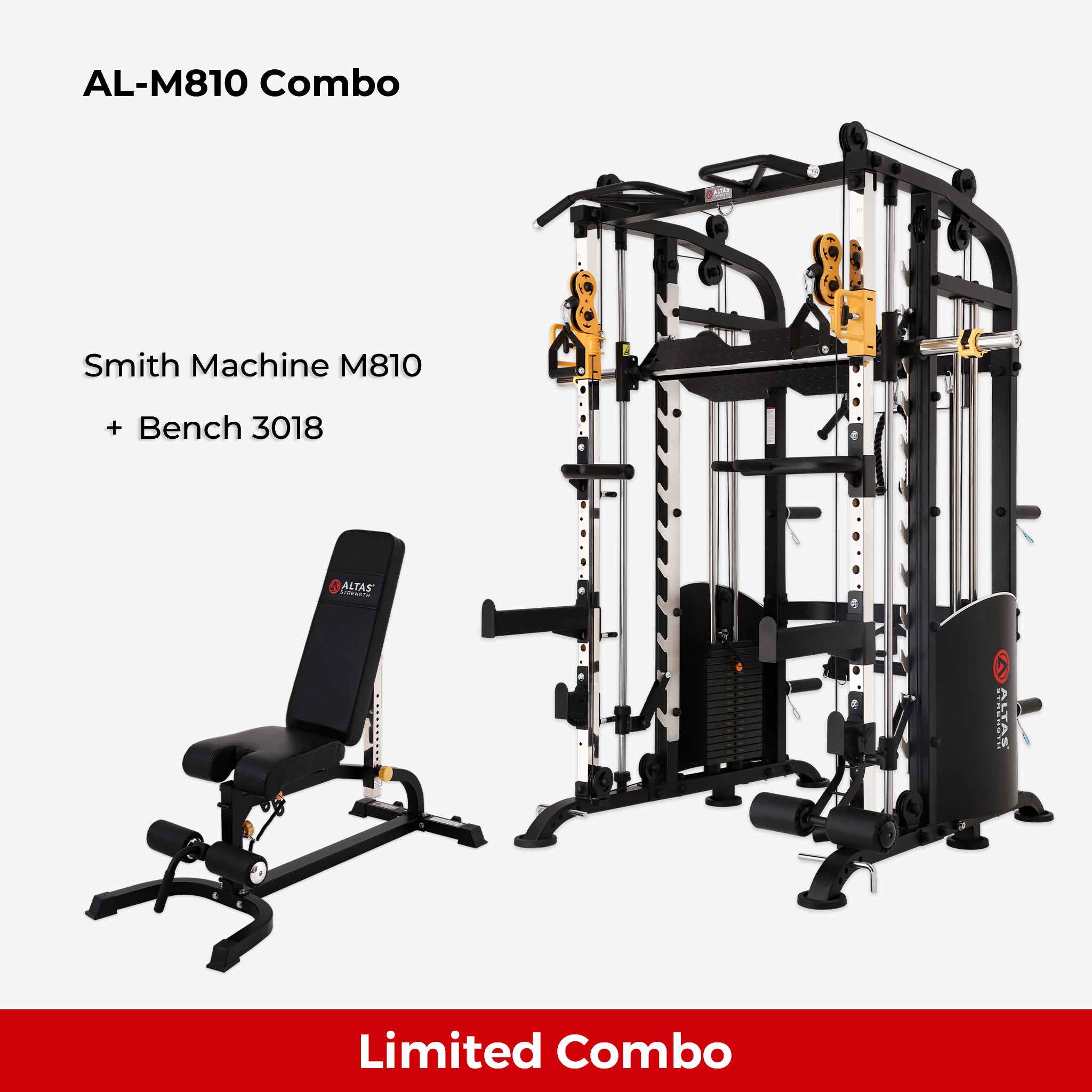 10th Anniversary Limited Combo - Smith Machine AL-M810 + Bench AL-3018