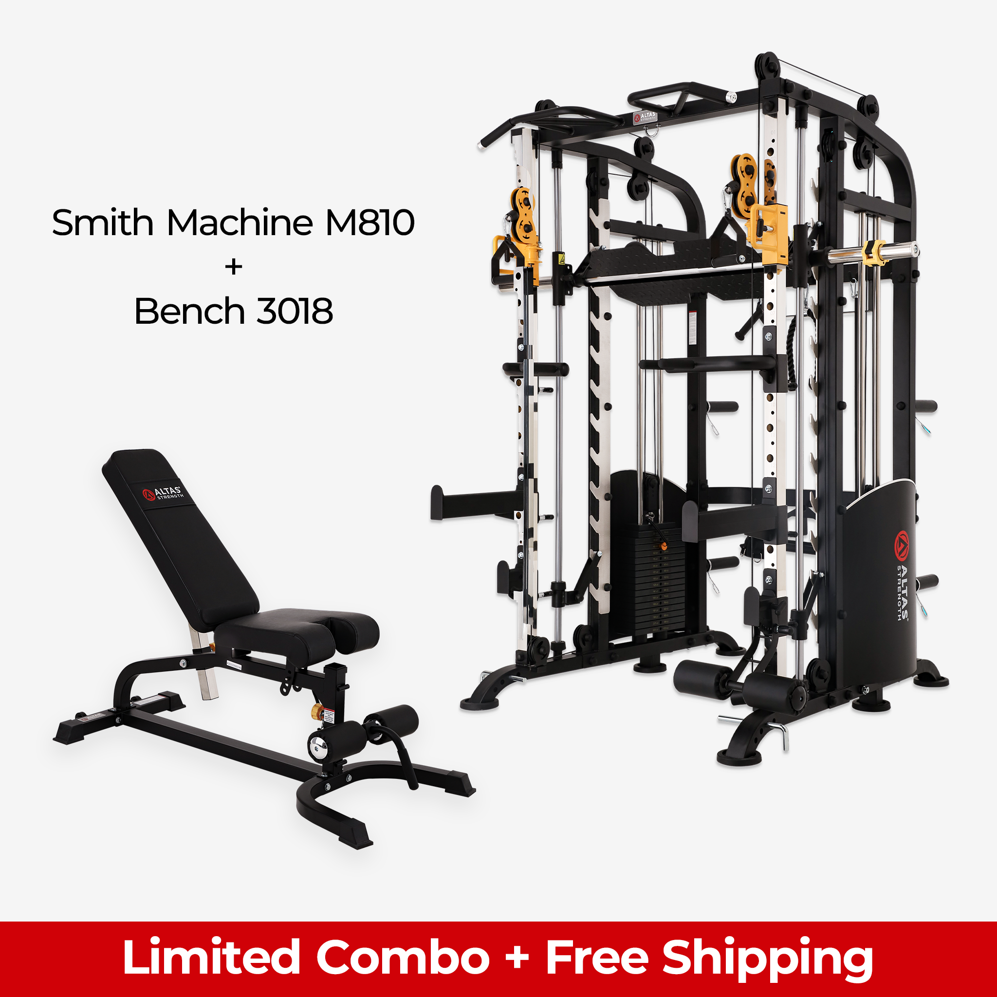 Limited Combo - Smith Machine AL-M810 + Bench AL-3018