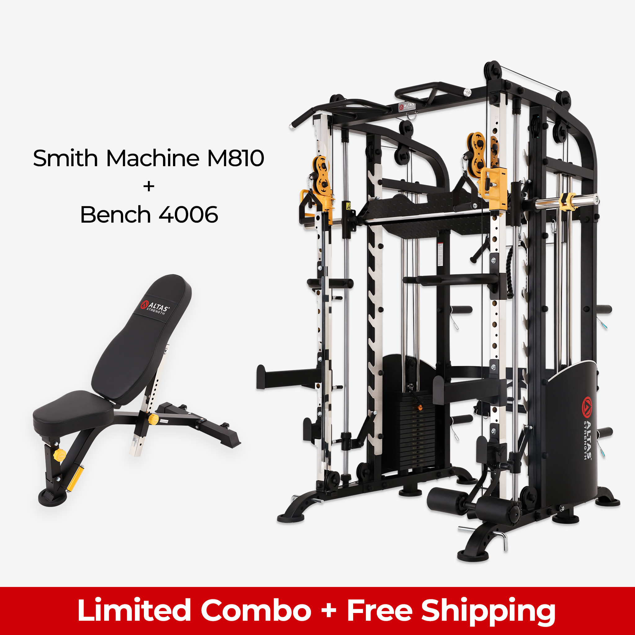 Altas Strength Home Gym Equipment Smith Machine AL-M810