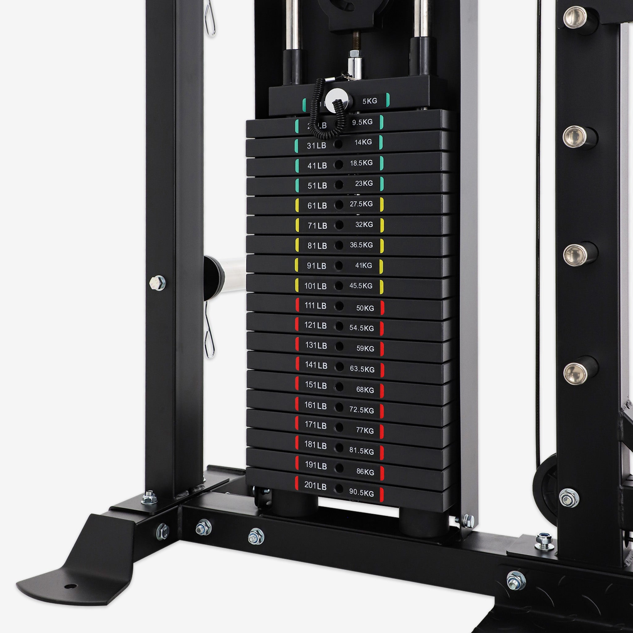 Altas Strength Smith Machine Smith Machine Pin-loaded Weights Stack Strength Trainer Home Gym with Pulley System AL-3087B