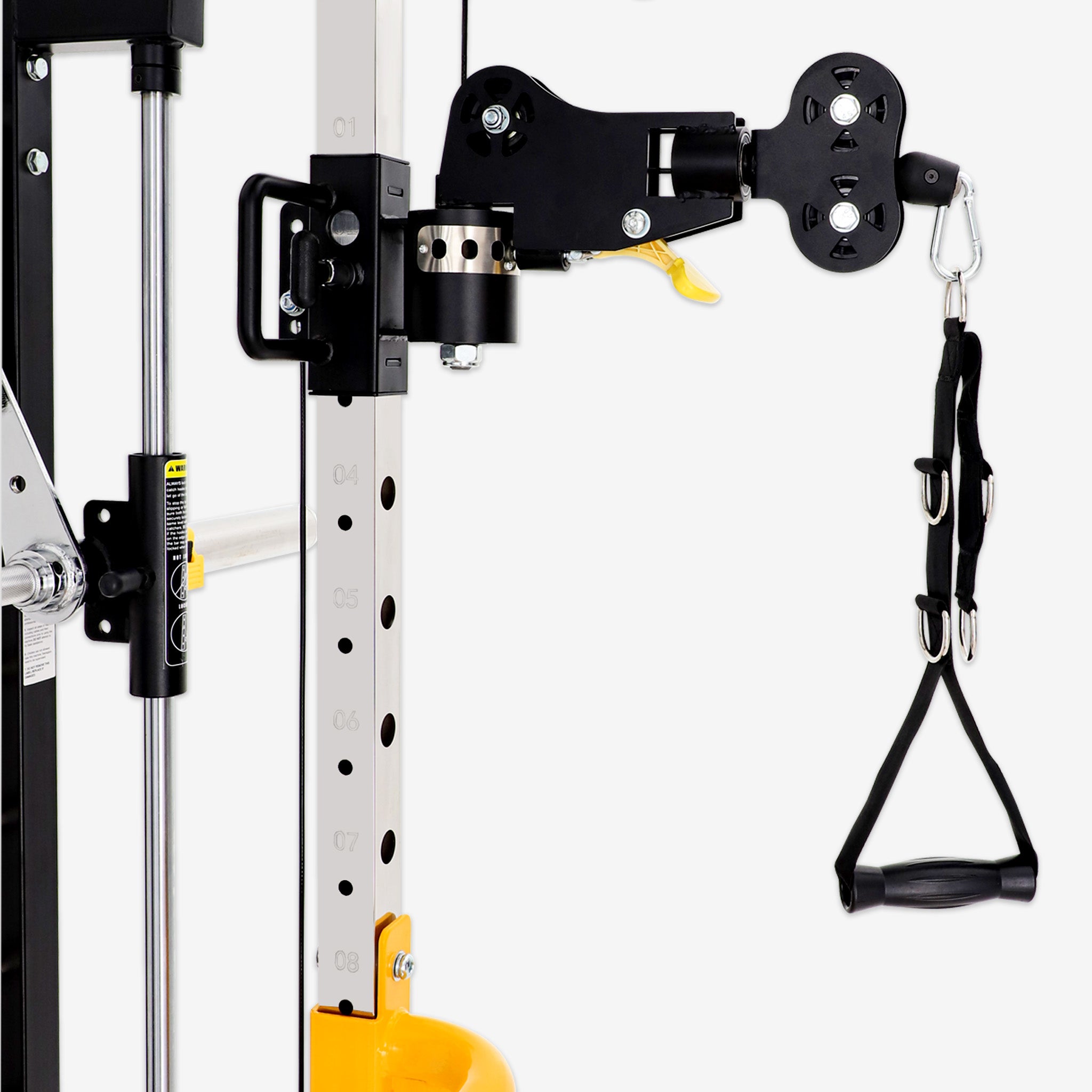 Altas Strength Smith Machine Smith Machine Pin-loaded Weights Stack Strength Trainer Home Gym with Pulley System AL-3087B