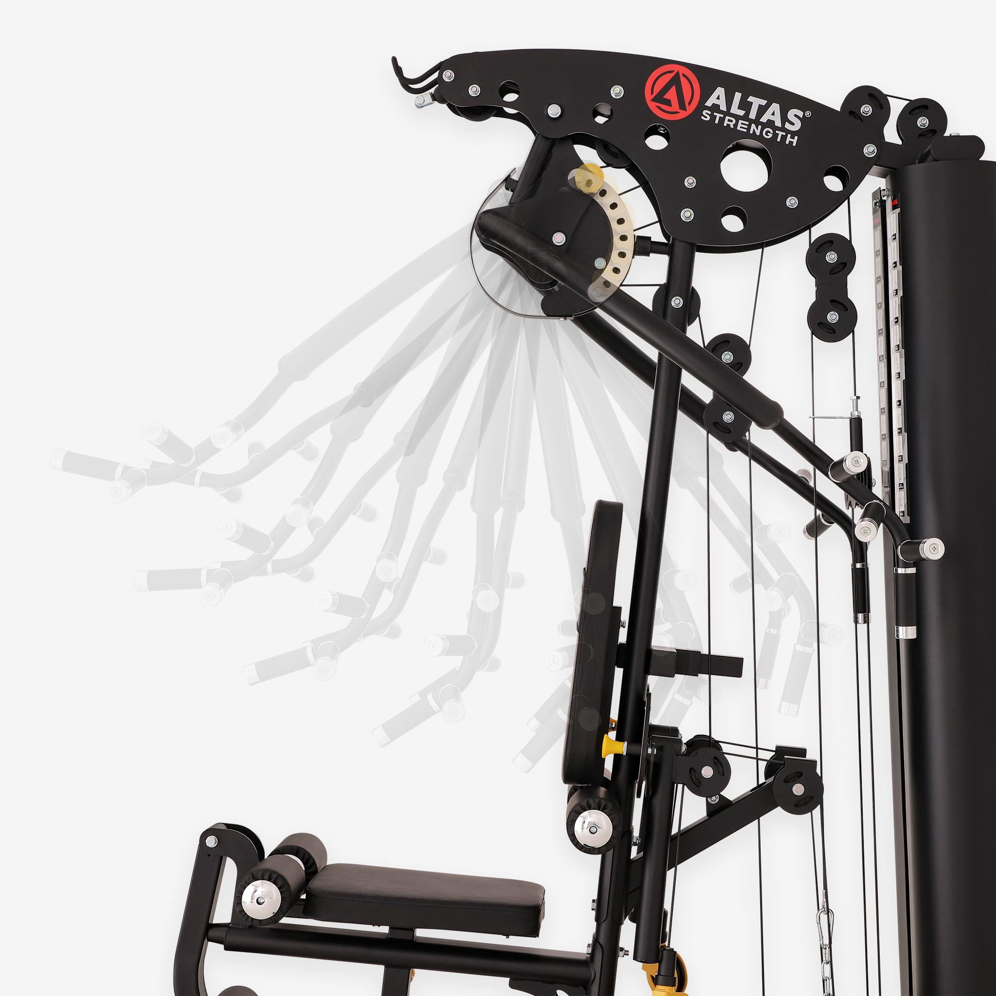Altas Strength Multiple Function Home Gym Body Weight Training with Pulley  Press Arm Butterfly Leg Developer Light Commercial Equipment 179B :  : Sports & Outdoors