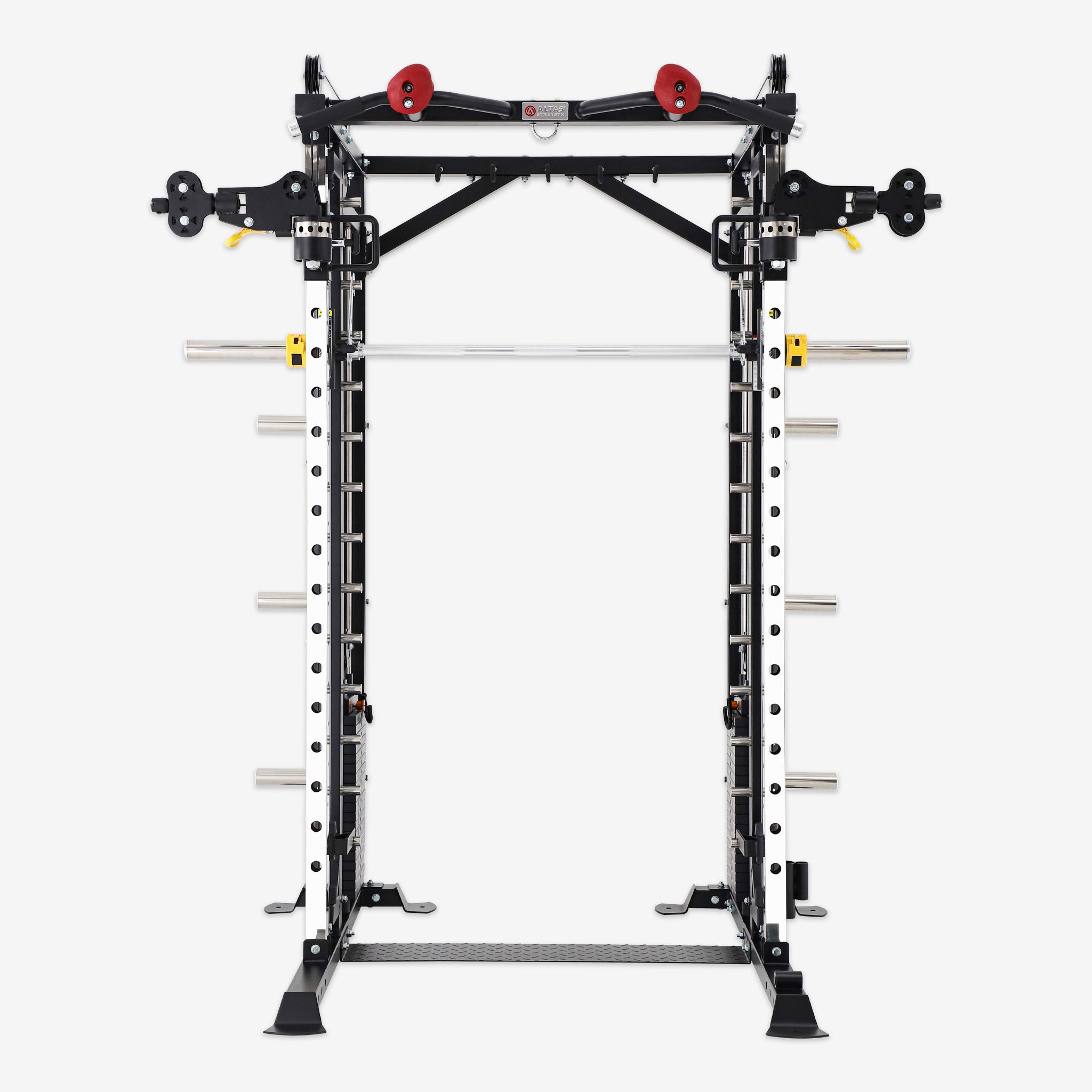 Altas Strength Smith Machine Smith Machine Pin-loaded Weights Stack Strength Trainer Home Gym with Pulley System AL-3087B