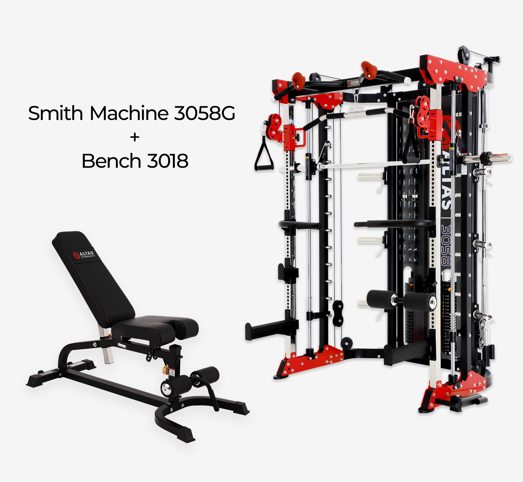 Combo - Smith Machine AL-3058G + Bench AL-3018