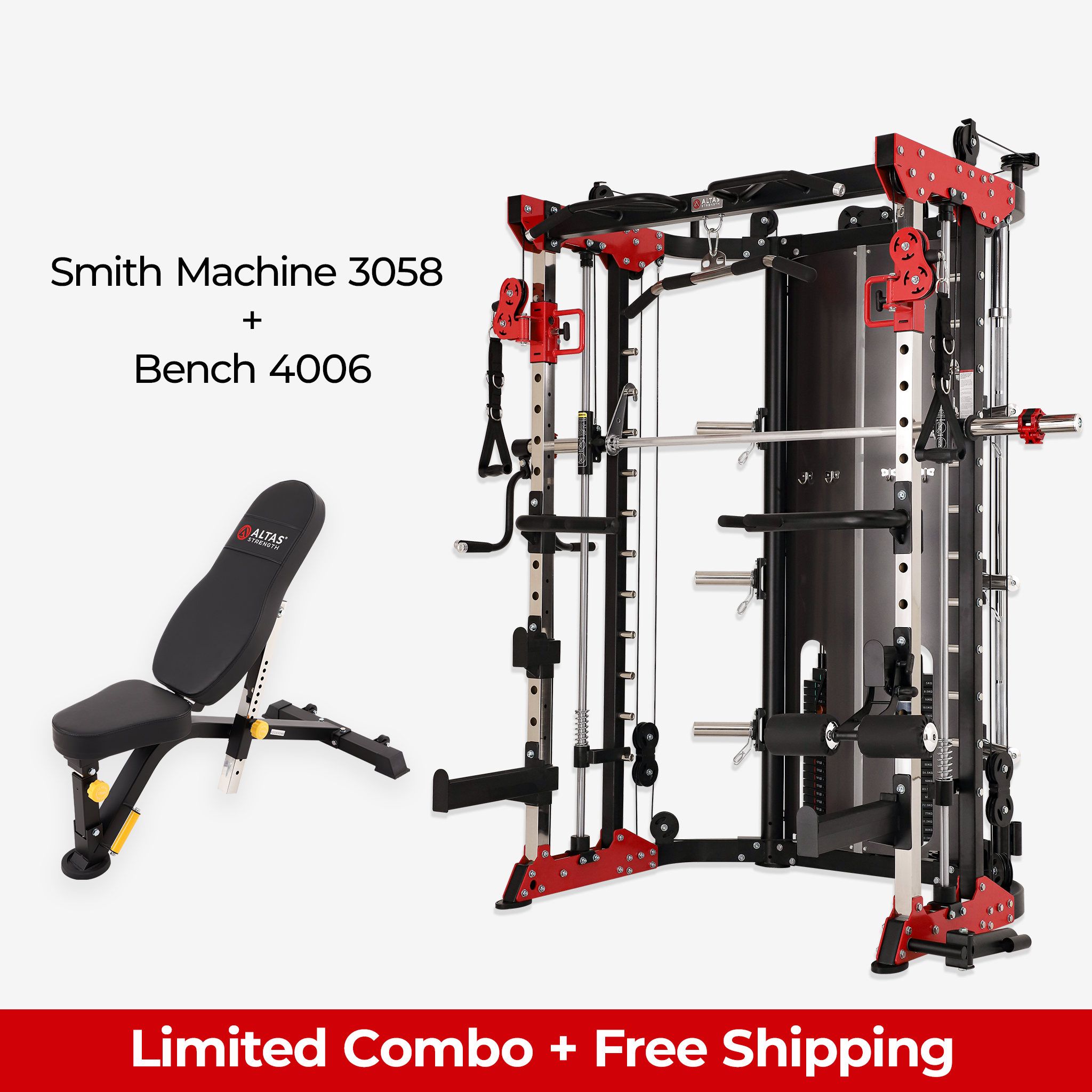 Limited Combo - Smith Machine AL-3058 + Bench 4006