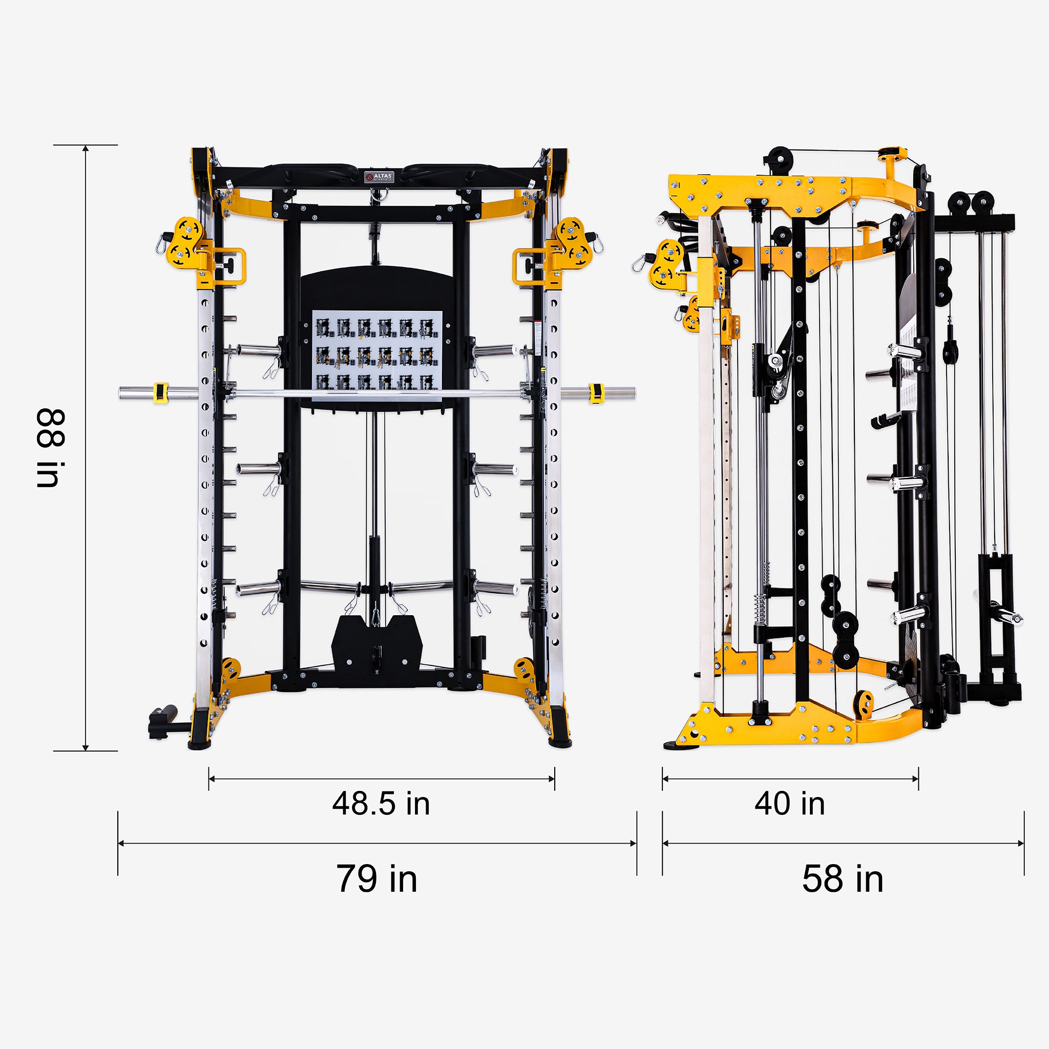 Altas Strength Light-commercial Strength Equipment Smith Machine AL-3059