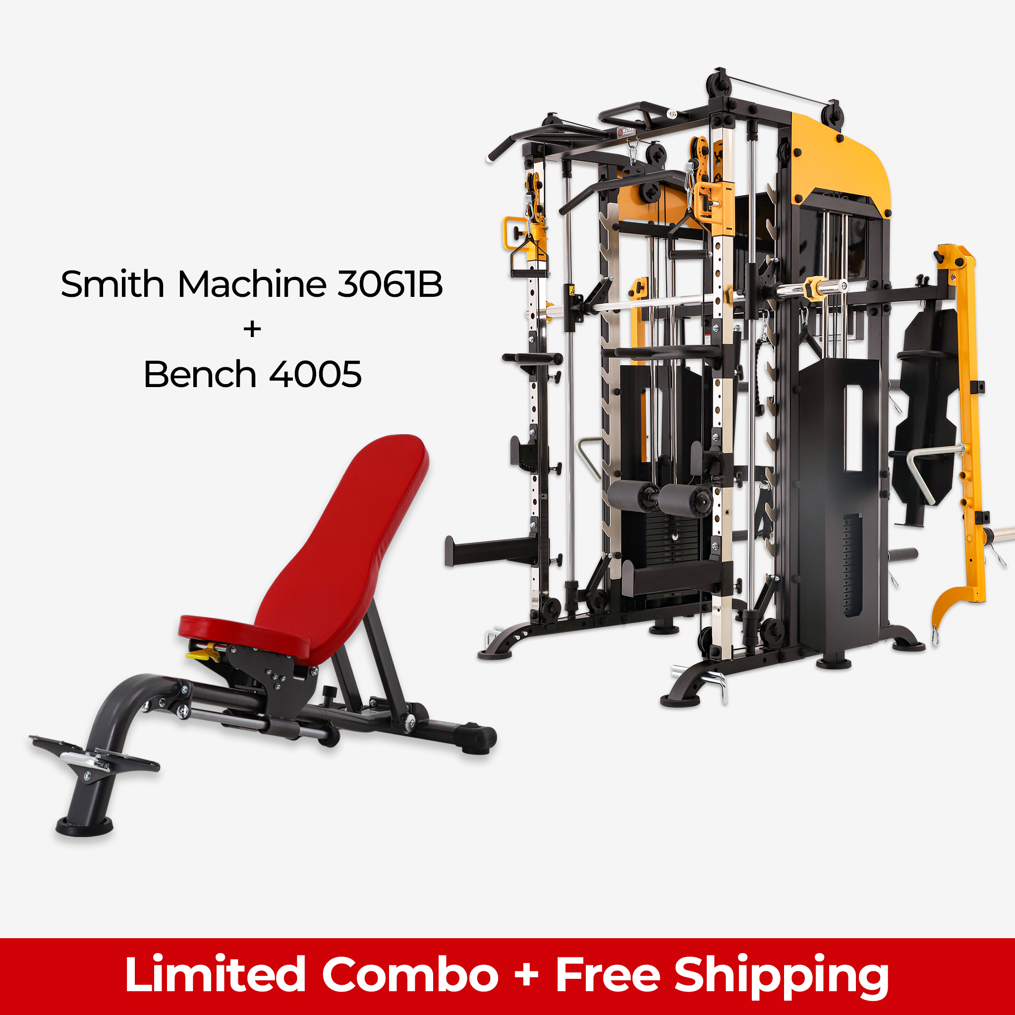 Limited Combo - Smith Machine AL-3061B + Bench AL-4005