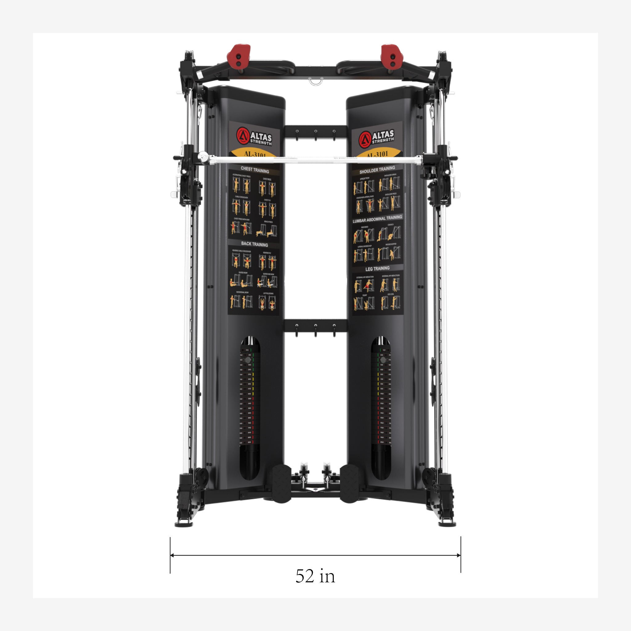 Folding Home Gym Smith Machine With Pulley System Gym Squat Rack AL-3101