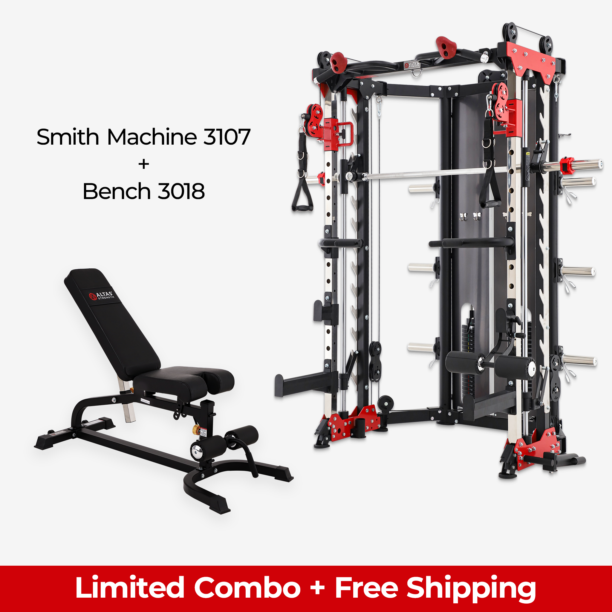 Limited Combo - Smith Machine AL-3107 + Bench AL-3018