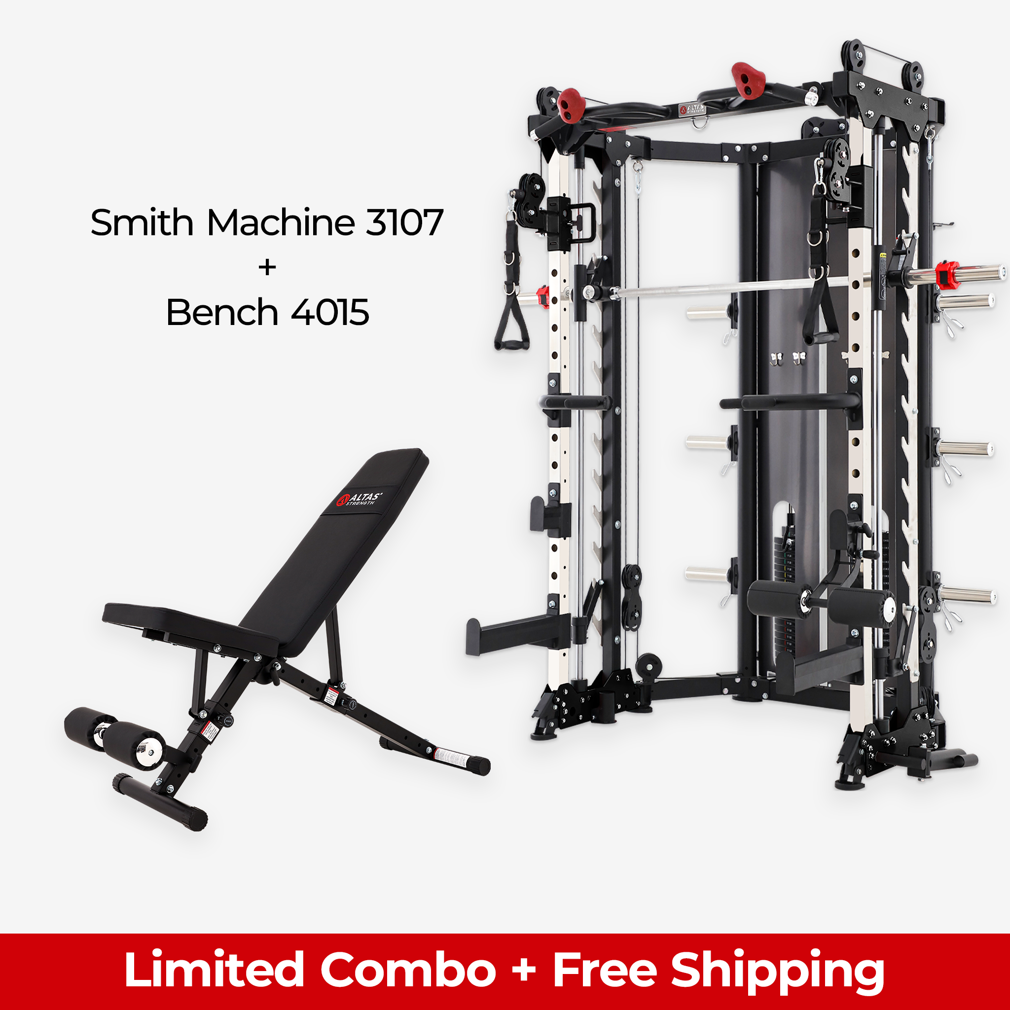 Limited Combo - Smith Machine AL-3107 + Bench AL-4015