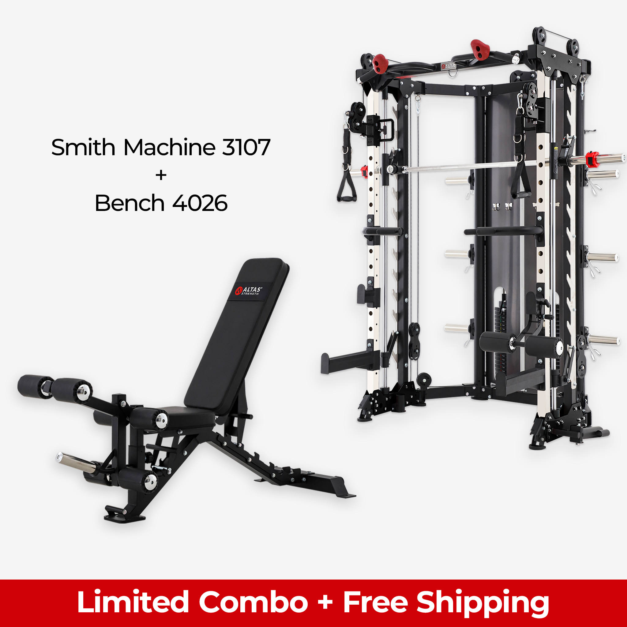 Limited Combo - Smith Machine AL-3107 + Bench AL-4026