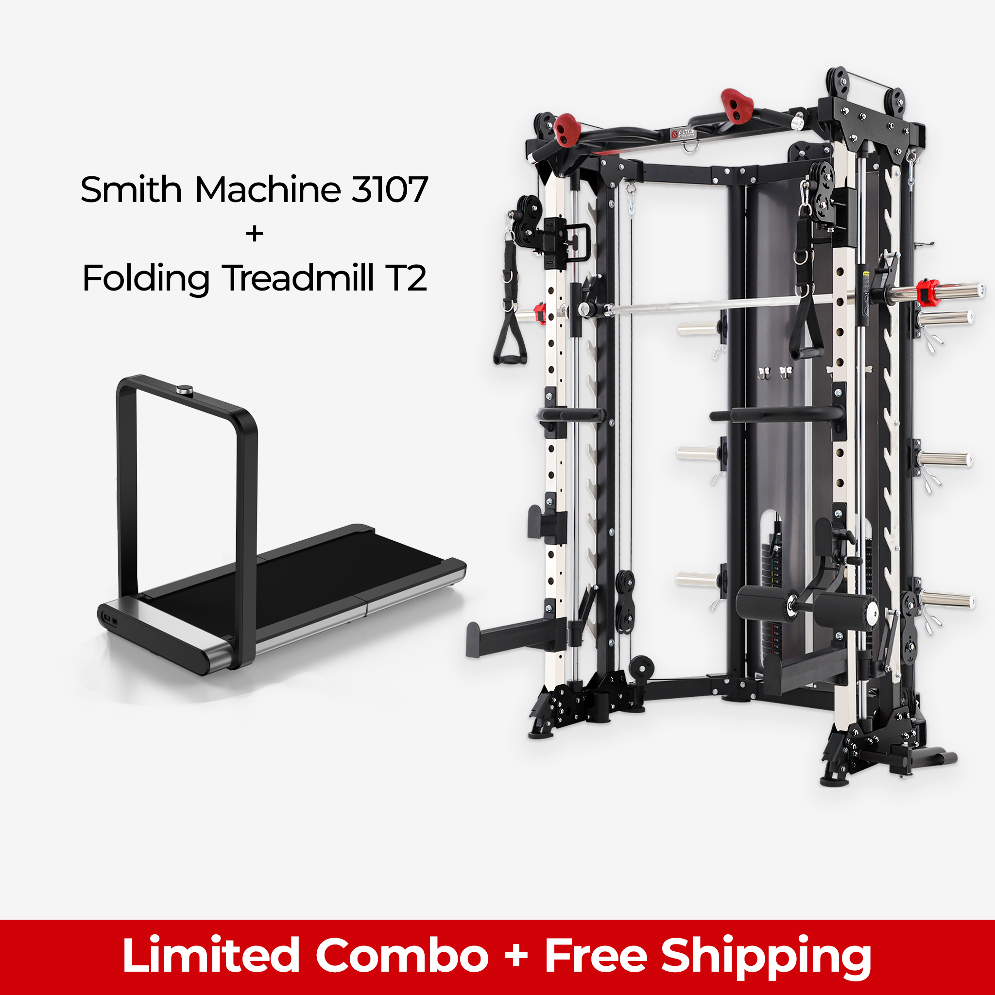 Limited Combo - Smith Machine AL-3107 + Folding Treadmill AL-T2