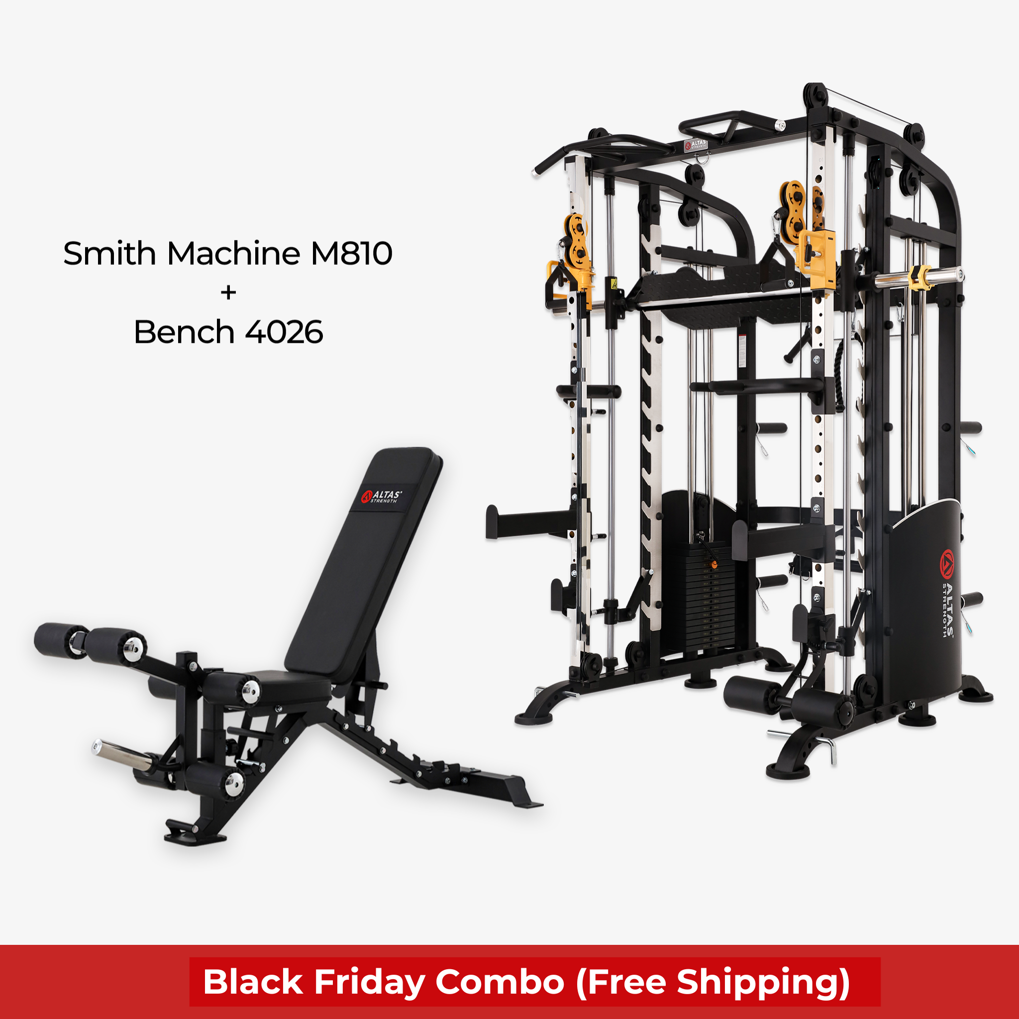 Black Friday Combo - Smith Machine AL-M810 + Bench AL-4026