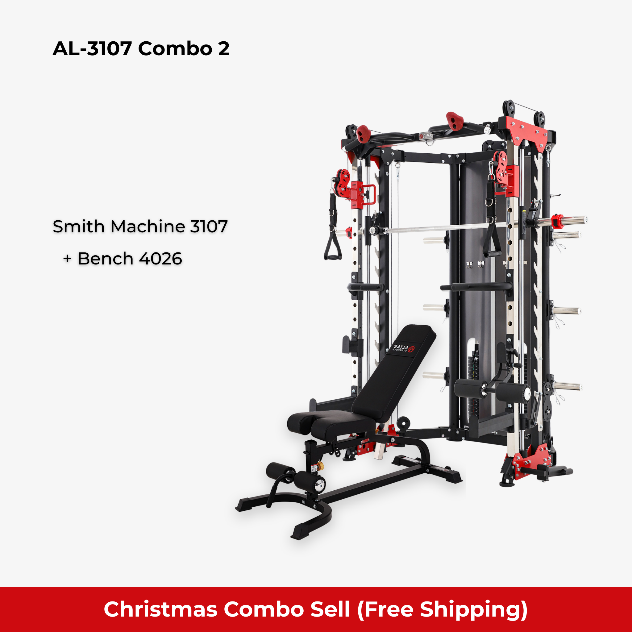 Combo - Smith Machine AL-3107 + Bench AL-3018