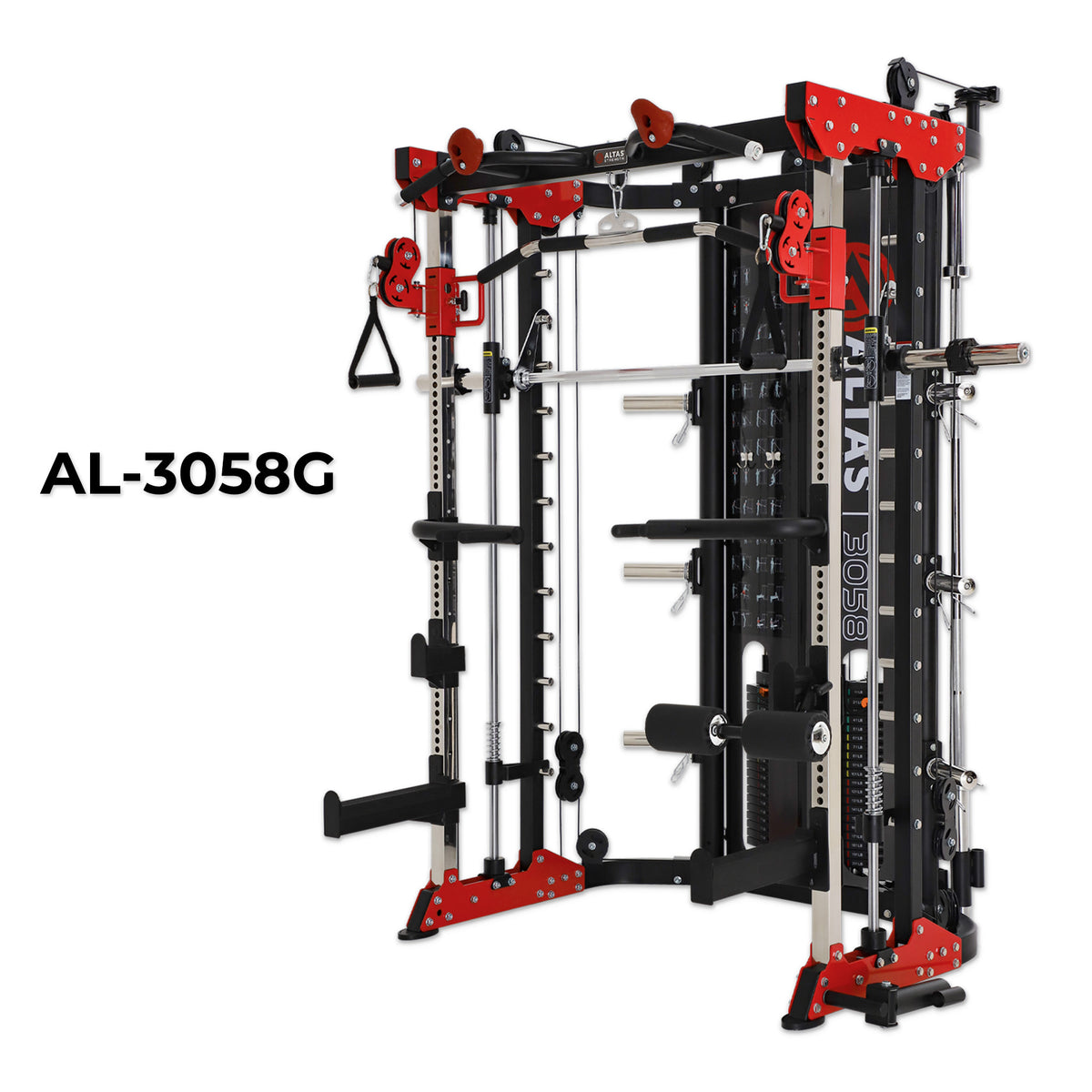 Combo—Smith Machine AL-3058G+Bench+Accessories
