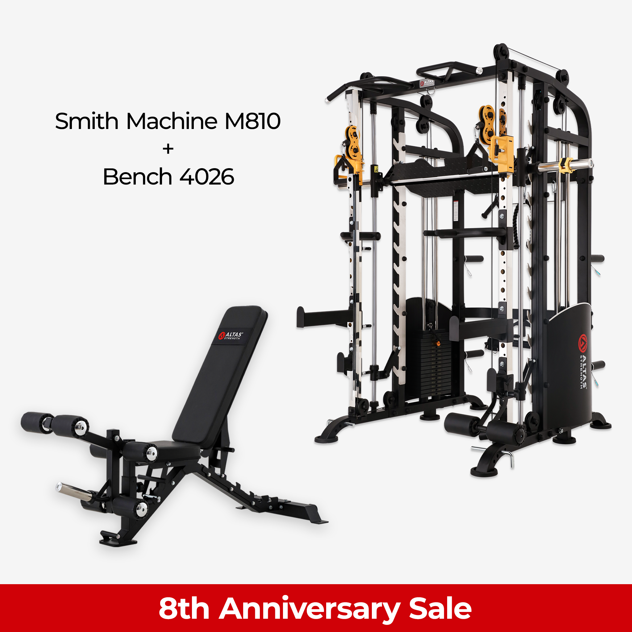 8th Anniversary Combo - Smith Machine AL-M810 + Bench AL-4026